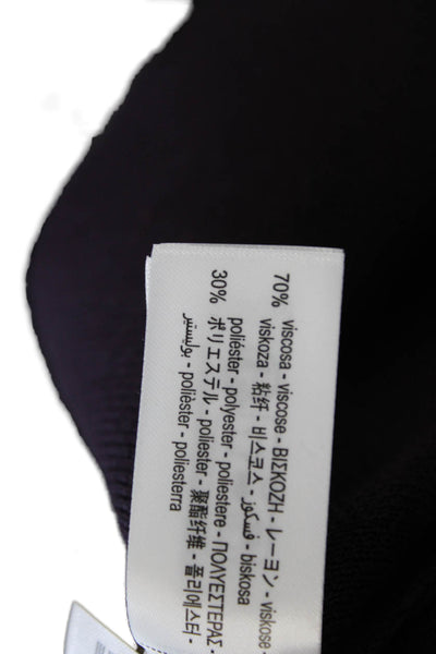 Zara Womens Purple Sleeveless Blouse Button Round Neck Viscose Size M