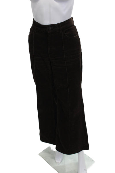Polo Ralph Lauren Women Brown Cotton Button Pants Size 0