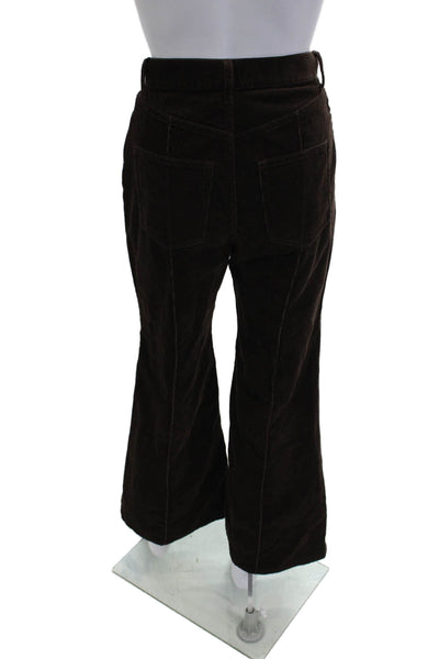 Polo Ralph Lauren Women Brown Cotton Button Pants Size 0