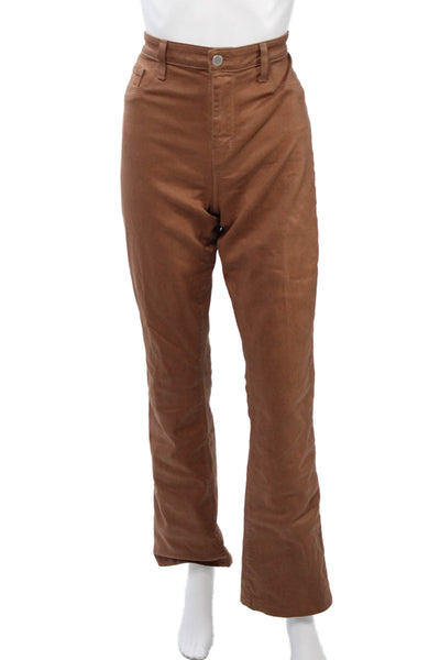 L'Agence Womens Bootcut Jeans Brown Cotton Inseam 31 Size 31