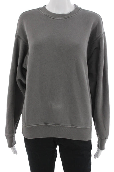 Elwood Unisex Adults Pullover Sweatshirt Gray Crewneck Long Sleeve Size XS