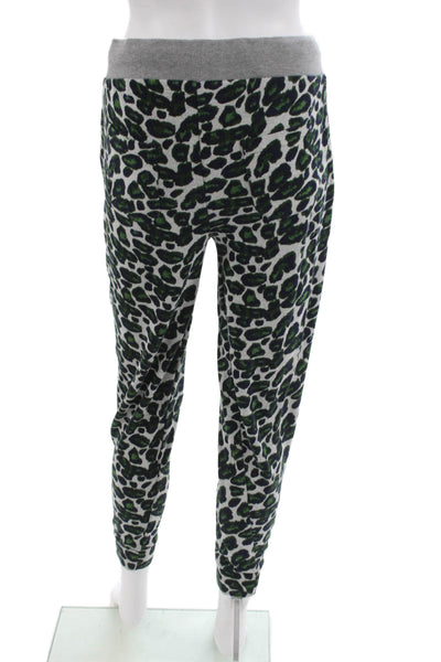 Baum Und Pferdgarten Womens Jogger Pants Gray Animal Print Drawstring Size M