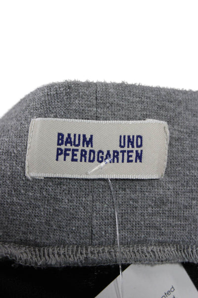 Baum Und Pferdgarten Womens Jogger Pants Gray Animal Print Drawstring Size M