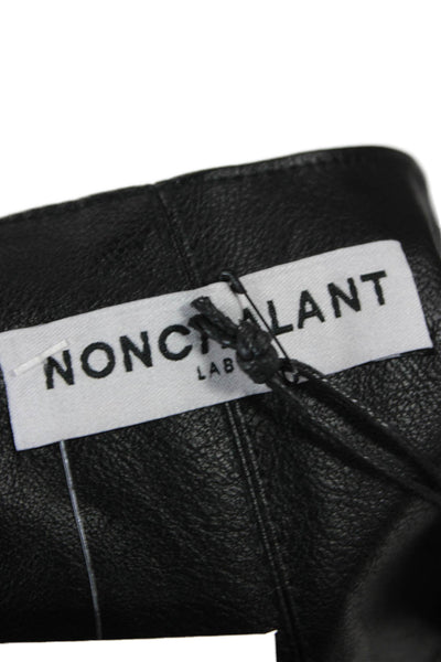Nonchalant Label Women Cropped Halter Tank Black Polyester Sleeveless Size S