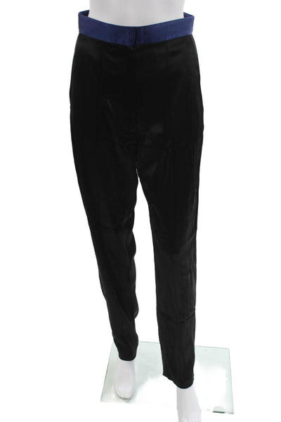 Nonchalant Label Womens Dress Pants Black Velvet 30 Inseam Size 26