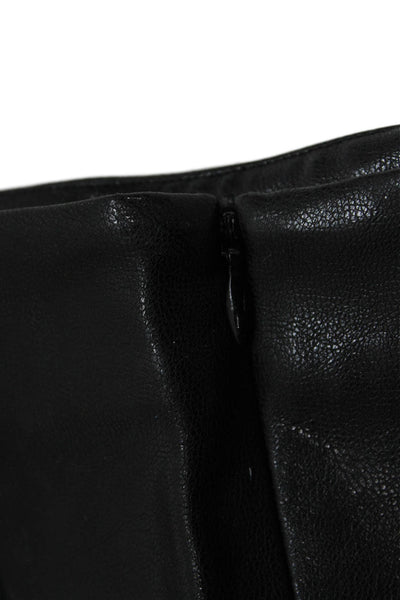 Superdown Womens Straight Pencil Skirt Black Zip 50% Polyurethane Size 2XS