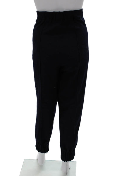 Escada Womens Blue Virgin Wool Jogger Pants Size 44