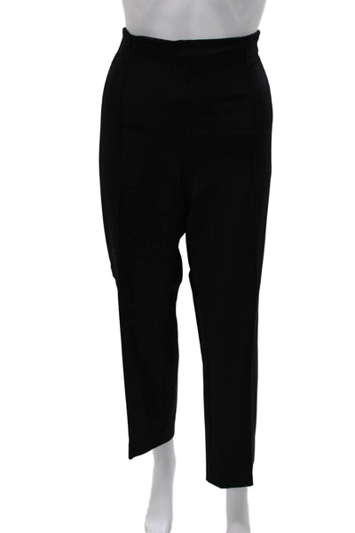 Escada Womens Dress Pants Black Polyamide Zip Inseam 29 Size 44