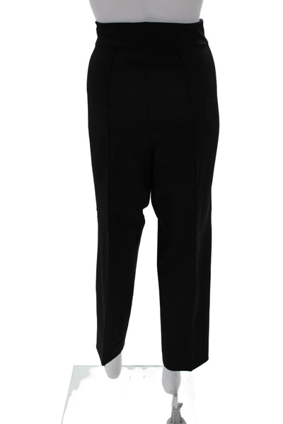 Escada Womens Dress Pants Black Polyamide Zip Inseam 29 Size 44