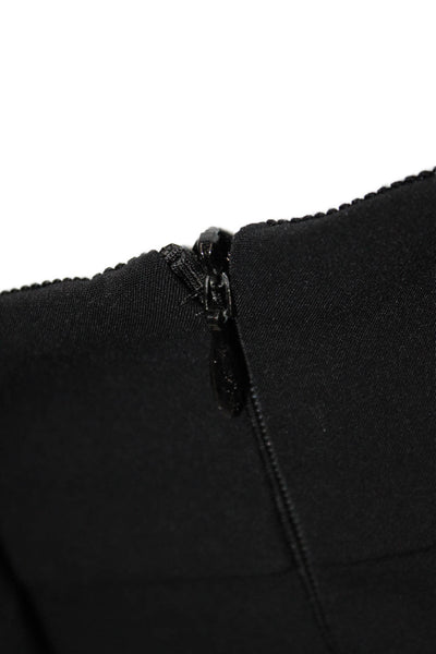 Escada Womens Dress Pants Black Polyamide Zip Inseam 29 Size 44