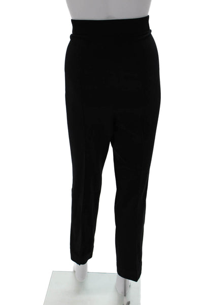 Akris Punto Women Ankle Pants Black Viscose Snap Closure Size 14