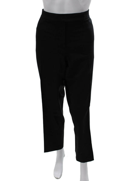 Elie Tahari Womens Dress Pants Black 95% Virgin Wool Zip Inseam 31 Size 14