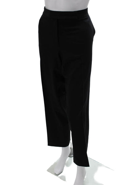 Elie Tahari Womens Dress Pants Black 95% Virgin Wool Zip Inseam 31 Size 14