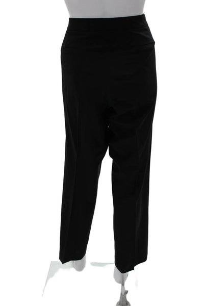 Elie Tahari Womens Dress Pants Black 95% Virgin Wool Zip Inseam 31 Size 14