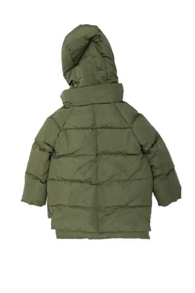 Orolay Girls Full Zip Long Sleeve Hooded Jacket Green Size 4-5Y