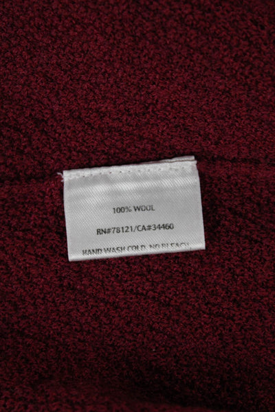 Eileen Fisher Womens Basic Wool Tank Red Sleeveless Round Neck Size L
