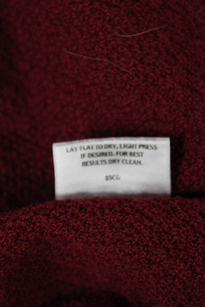 Eileen Fisher Womens Basic Wool Tank Red Sleeveless Round Neck Size L
