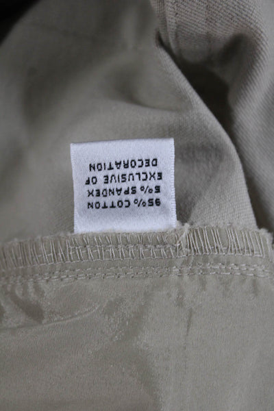 St. John Sport Womens Beige Khakis Cotton Button Size 16
