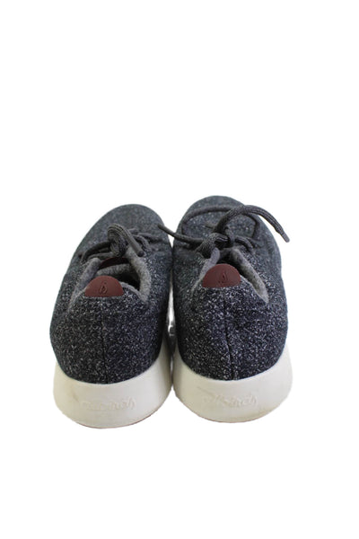 Allbirds Womens Wool Lace Up Athletic Sneakers Gray Size 10