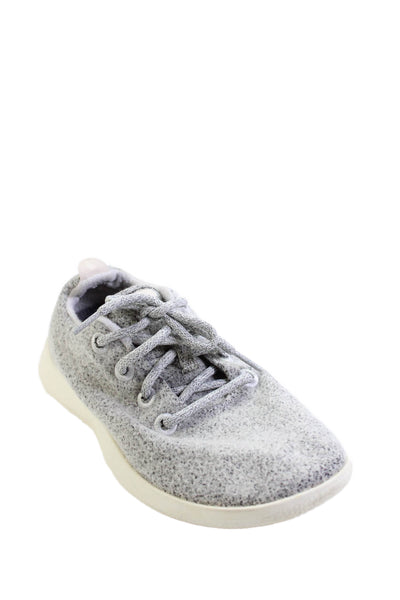 Allbirds Womens Wool Specked Lace Up Athletic Sneakers Gray Size 8
