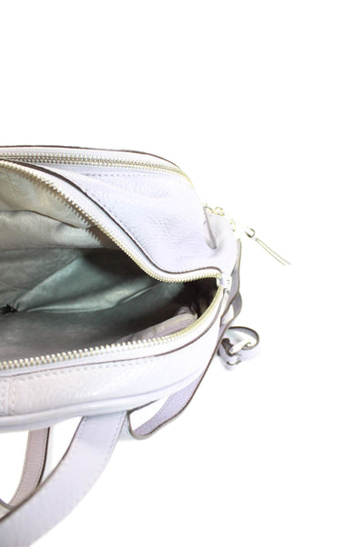 Michael Kors Womens Leather Studded Detail Backpack Light Purple