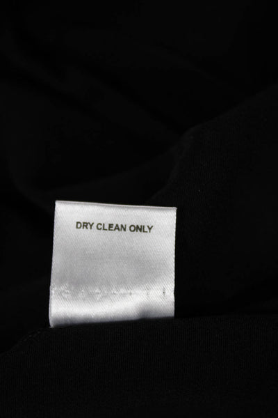 Nonchalant Label Womens Wrap Dress Black V-Neck Long Sleeve Size M