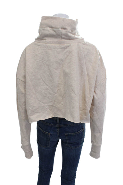 Nonchalant Label Women Pullover Sweatshirt Cowl Neck Beige Size S