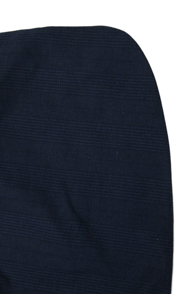 Bonobos Mens Blue Check Blazer Button Closure Cotton Blend Size 42