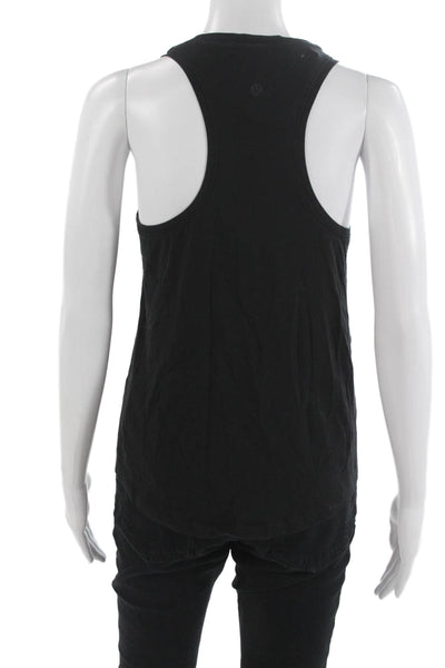 Lululemon Women Basic Scoop Neck Sleeveless Tank Black Size 6