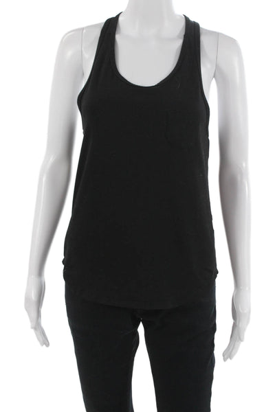 Outdoor Voices Womens Basic Sleeveless Black Scoop Neck Tank Size S
