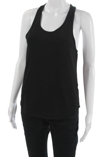 Outdoor Voices Womens Basic Sleeveless Black Scoop Neck Tank Size S