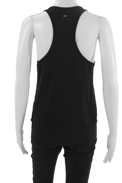 Outdoor Voices Womens Basic Sleeveless Black Scoop Neck Tank Size S