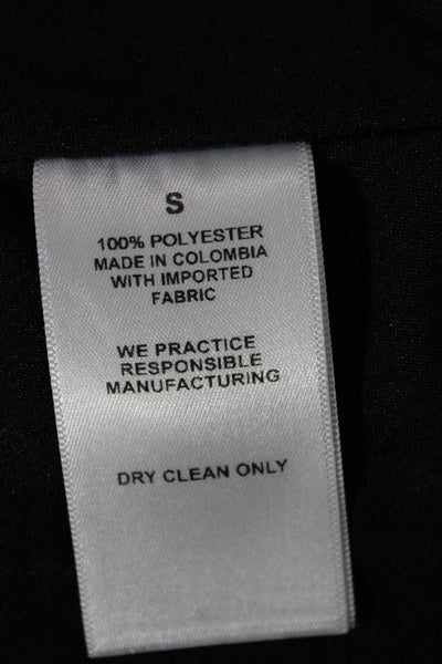 Nonchalant Label Womens One Piece V Neck Sleeveless Black Polyester Size S