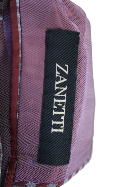 Zanetti Unisex Adults Blazer Blouse Black Silk Floral Button Size 40