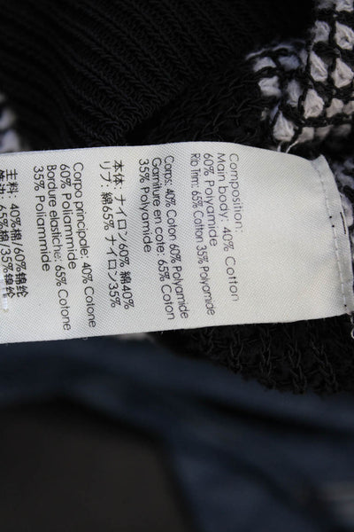 3.1 Phillip Lim Womens Cardigan Black Cotton VNeck Geometric Long Sleeve Size S