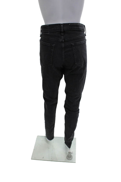 Rag & Bone Mens Gray Skinny Jeans Mid Rise Cotton Button Inseam 33 Size 31