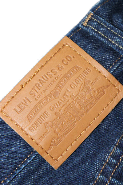Levis Womens Straight Jeans Blue High Rise 100% Cotton Inseam 32 Size 28