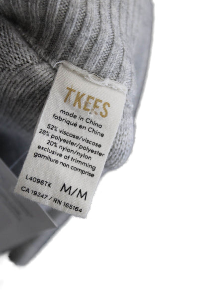 TKEES Womens Gray Viscose Drawstring Sweatpants Size M