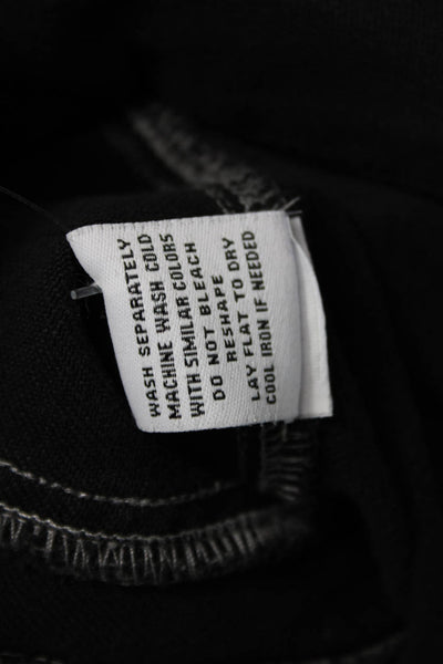 525 Womens Basic Jacket Black 100% Cotton Long Sleeve Button Size XS