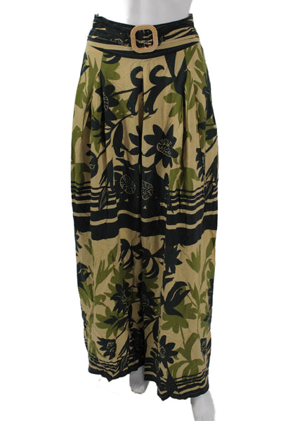 Shore Womens Floral Multicolor Polyester Zip Pants Inseam 31 Size S