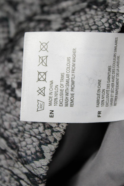 Varley Womens Jogger Pants Gray Animal Print Nylon Pull On Size XS