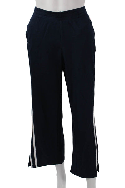 The Upside Womens Track Pants Blue Striped Viscose Pull On Size 6
