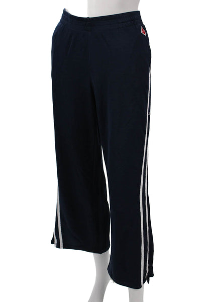 The Upside Womens Track Pants Blue Striped Viscose Pull On Size 6