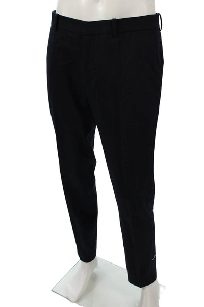 Theory Mens Dress Pants Blue Wool Zip Fly Inseam 30 Size 33