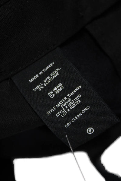 Theory Mens Dress Pants Blue Wool Zip Fly Inseam 30 Size 33