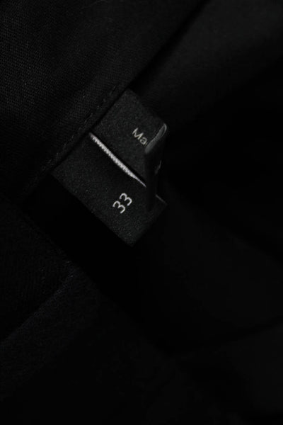 Theory Mens Dress Pants Blue Wool Zip Fly Inseam 30 Size 33