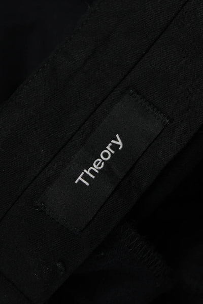 Theory Mens Dress Pants Blue Wool Zip Fly Inseam 30 Size 33