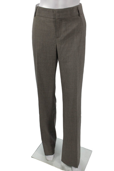 Banana Republic Women Gray Wool Dress Pants Zip Inseam 34 Size 8 Tall