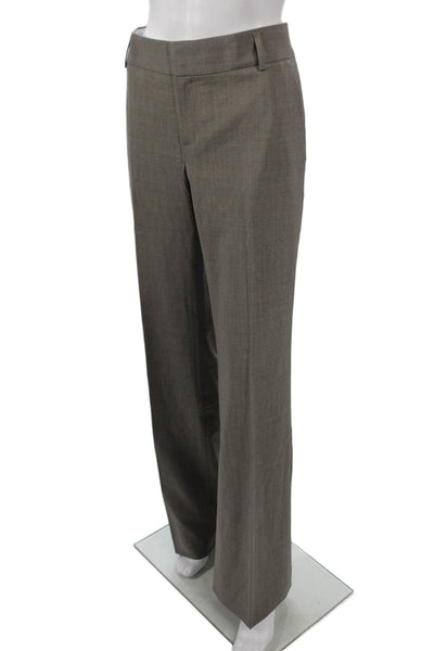 Banana Republic Women Gray Wool Dress Pants Zip Inseam 34 Size 8 Tall