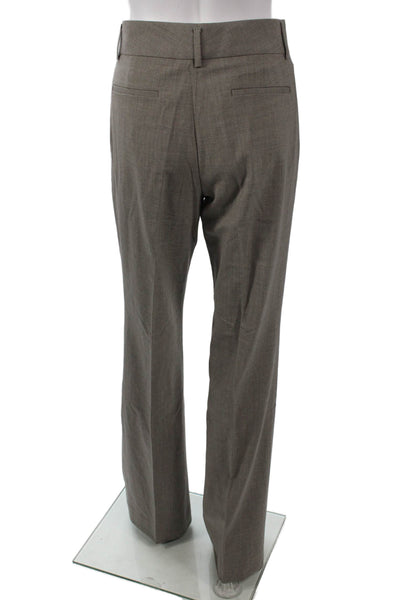 Banana Republic Women Gray Wool Dress Pants Zip Inseam 34 Size 8 Tall